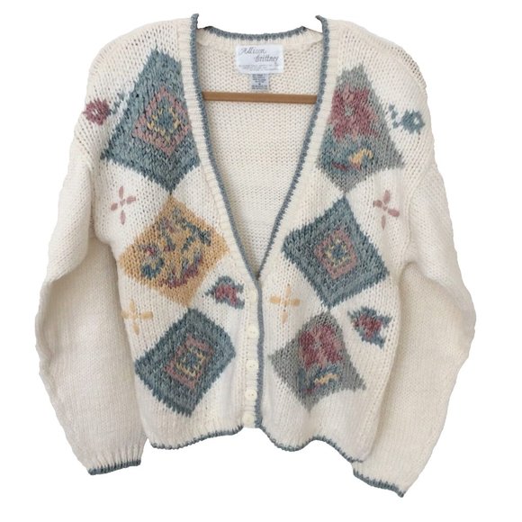 Allison Britney Vintage Cardigan Sweater Women's Size Medium - Picture 1 of 7